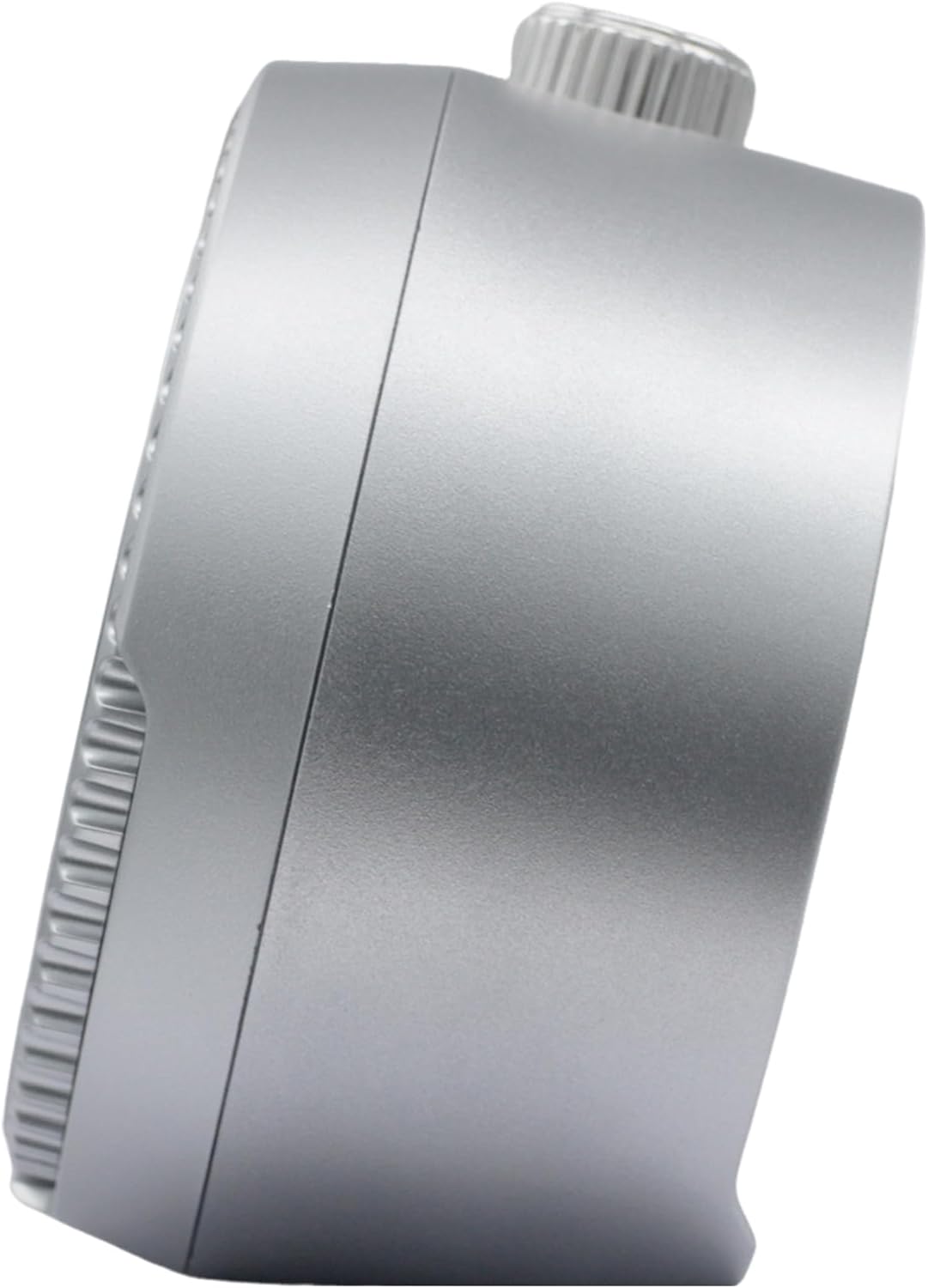 SEIKO QHE207SLH Watch Face Non Ticking Bedroom Alarm Clock, Silver, 4 x 3.8 Inches