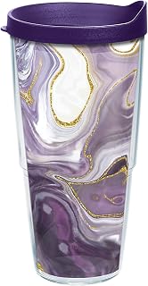 Marble - Alexandrite Made in USA Double Walled Insulated Tumbler Travel Cup Keeps Drinks Cold & Hot, 24oz, Classic