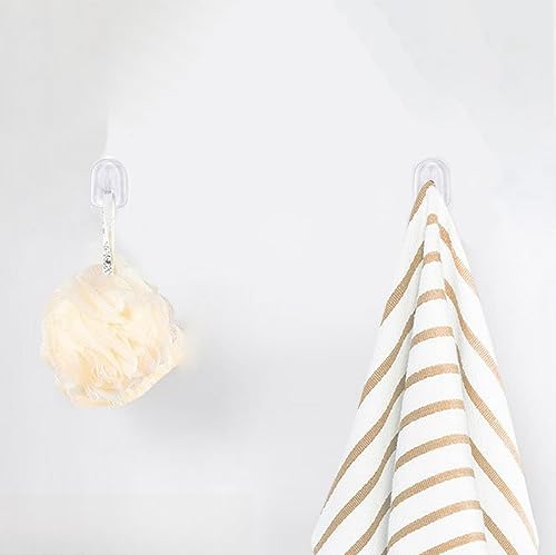 Miniatura 4 de 10 ganchos de pared adhesivos transparentes para colgar, ganchos adhesivos resistentes, para tiras de luces al aire libre, sin colgadores de