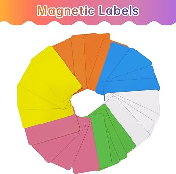 Dry Erase Magnets 4x2 in, Magnetic Notes & Labels for Whiteboard & Fridge