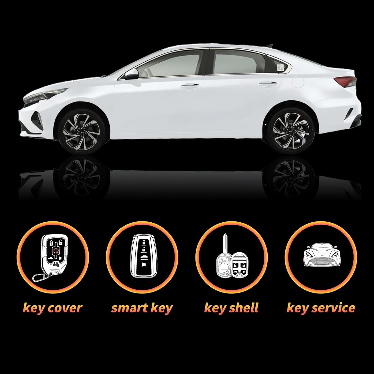 Fit for Kia K900 Smart Key Fob 433MHz 47 Chip 3+1 Buttons Keyless Entry Remote FCC ID: TQ8-FOB-4F17