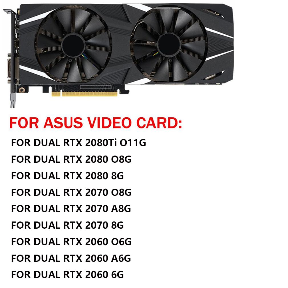 RTX2060 Dualファン Amazon.com: Graphics Card Cooling Fan Replacement for ASUS Dual
