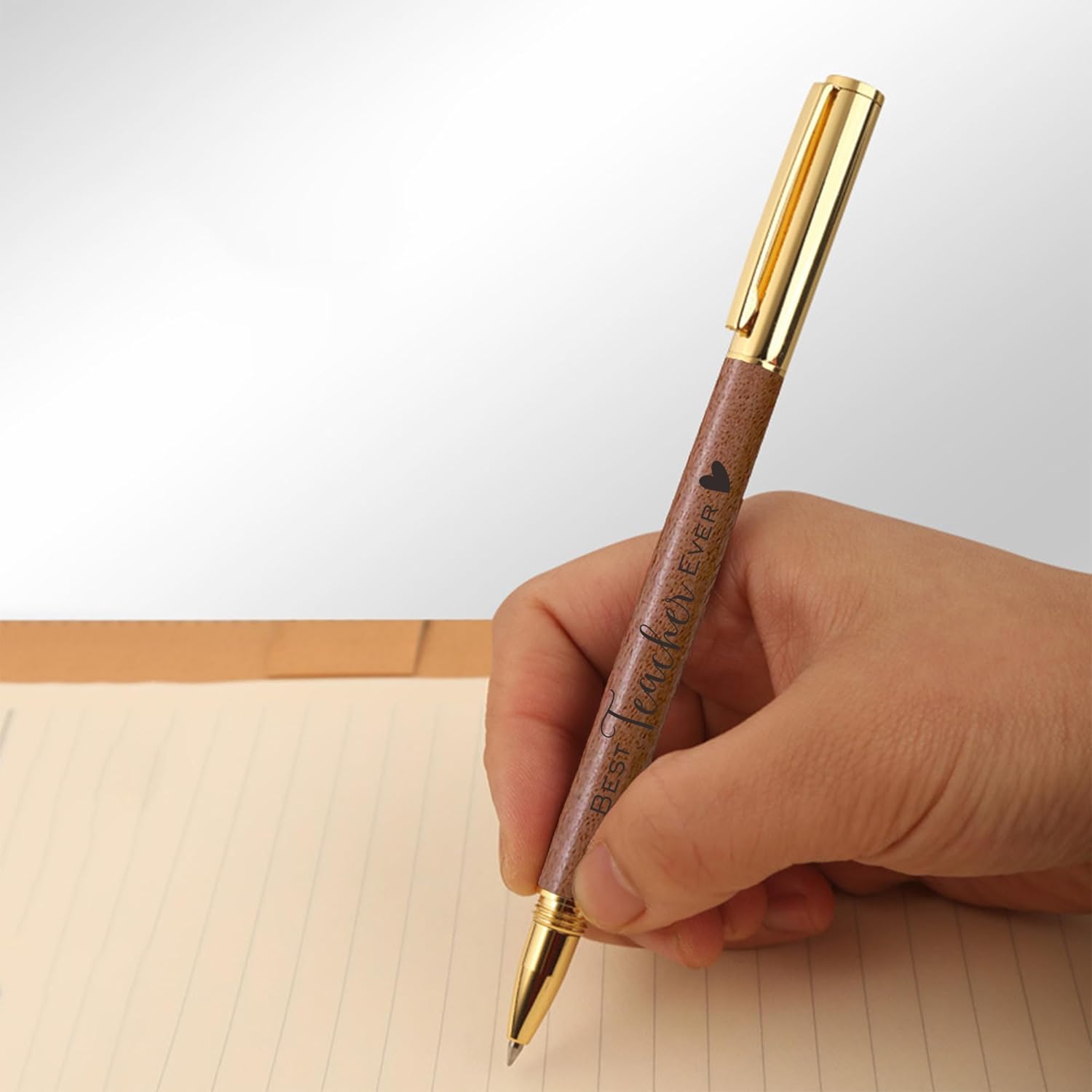 Teacher Appreciation Gifts for Women Men, End of Year Gifts for Teacher, Christmas Birthday Retirement Graduation Keepsake for Teacher from Students, Executive Ballpoint Pen Set Present - Image 4