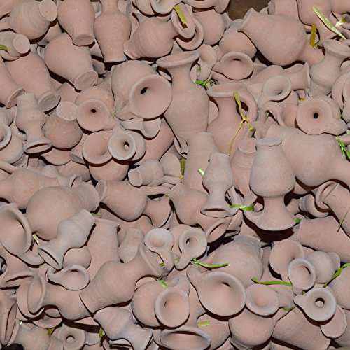 Lot de 100 mini amphores - En terre cuite - Pour décoration d'aquarium - Bricolage floral