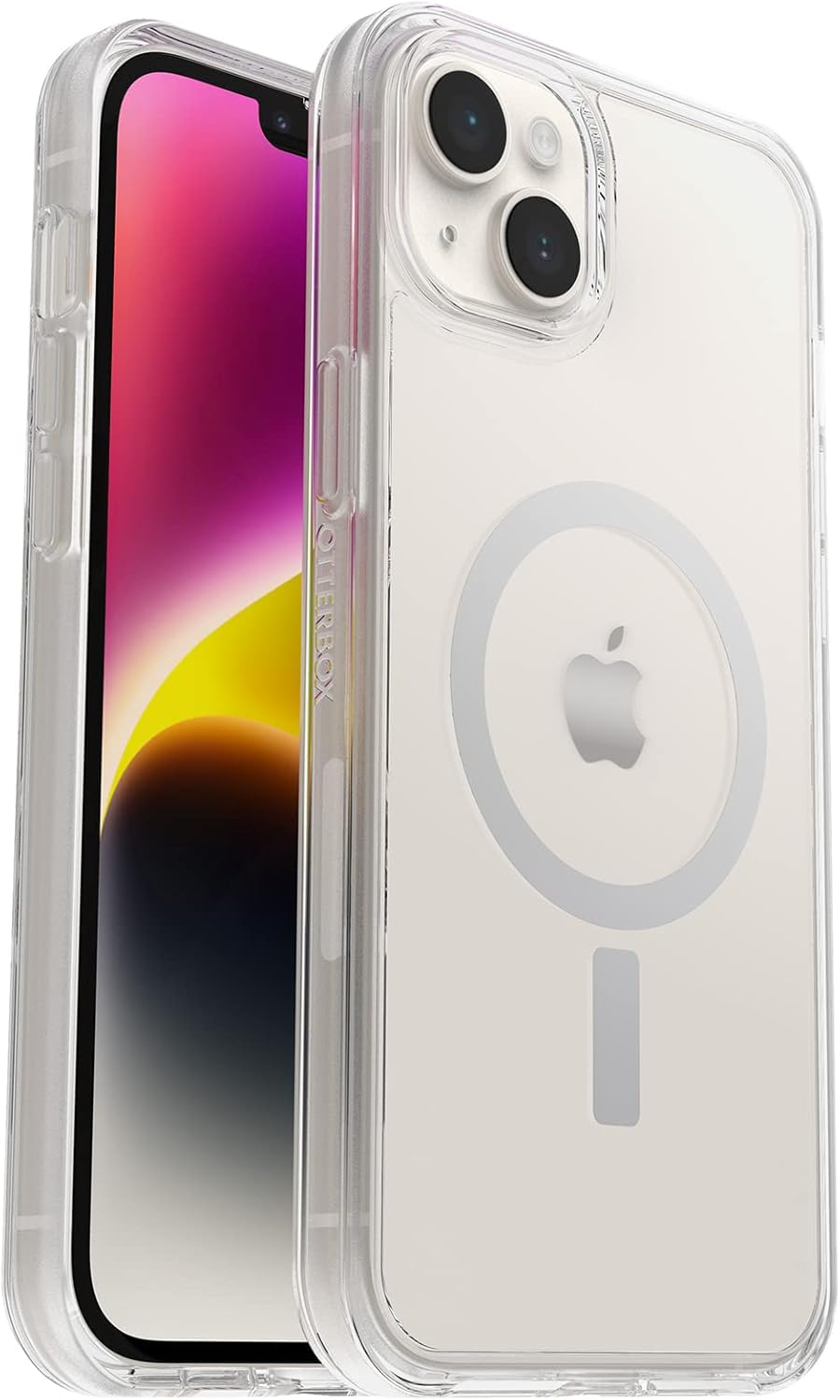 OtterBox iPhone 14 Plus Symmetry Series+ Case – CLEAR , ultra-sleek, snaps to MagSafe, raised edges protect camera & screen OtterBox iPhone 14 Plus Symmetry Series+ Case – CLEAR , ultra-sleek, snaps to MagSafe, raised edges protect camera & screen