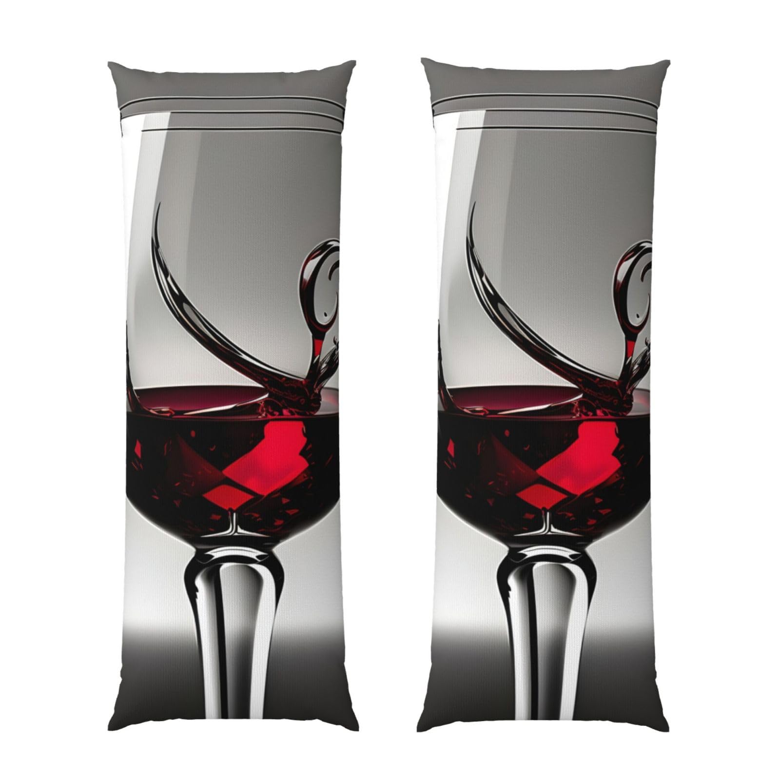 Housse de coussin de corps verre de vin pour vos moments de lecture au lit