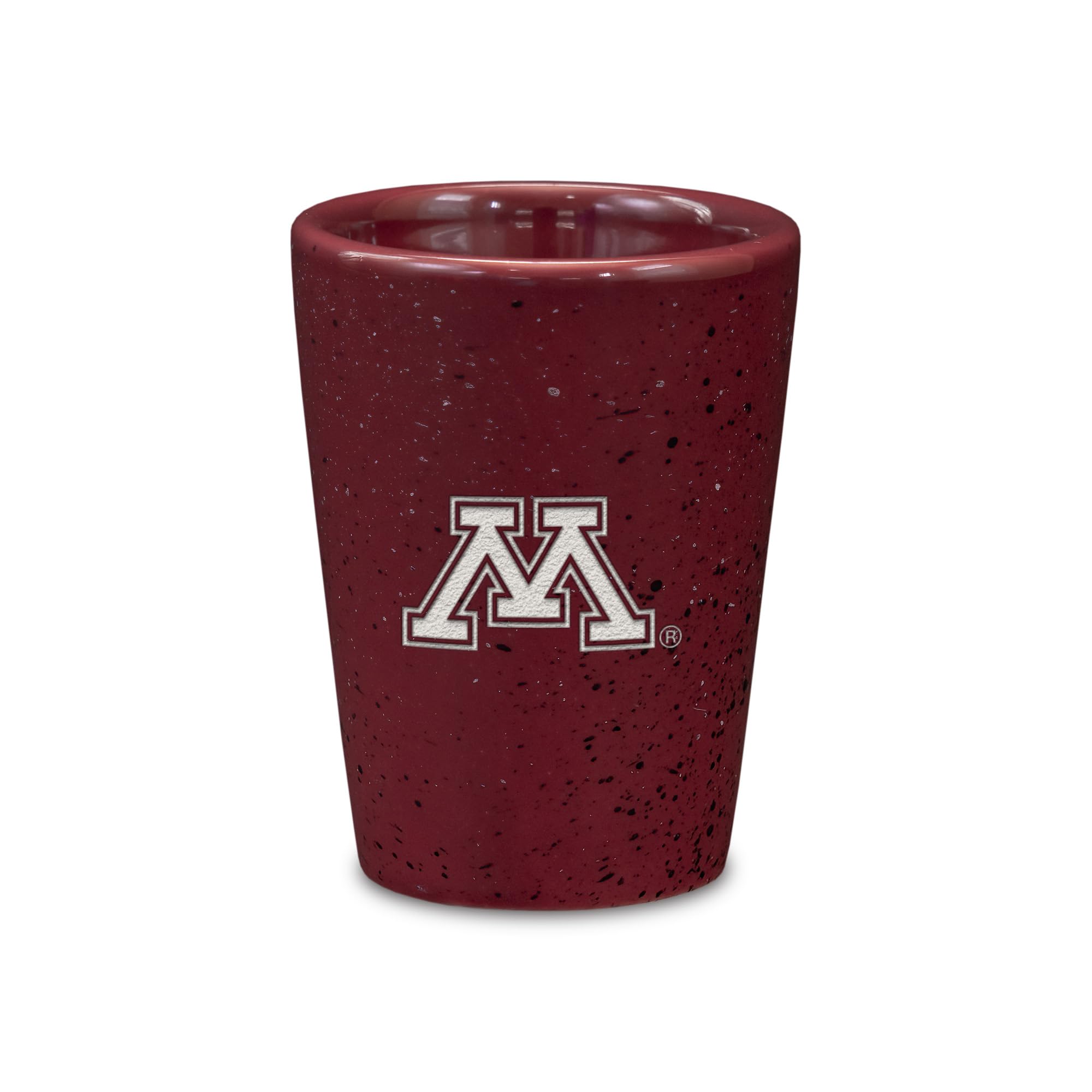 Verre à shot en céramique Minnesota Golden Gophers par Rico Industries gravé au laser