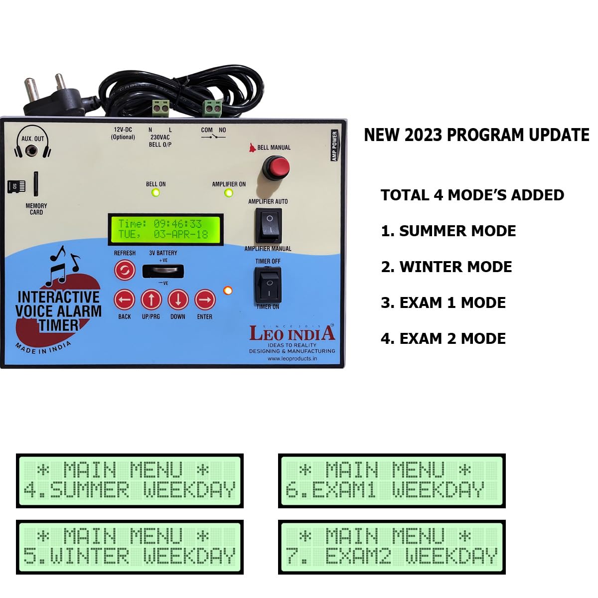 LEO Interactive Voice Alarm Timer for School 1
