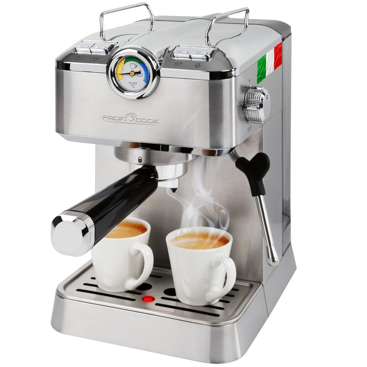 ProfiCook PC ES 1267, machine à espresso, 20 bar, réservoir amovible