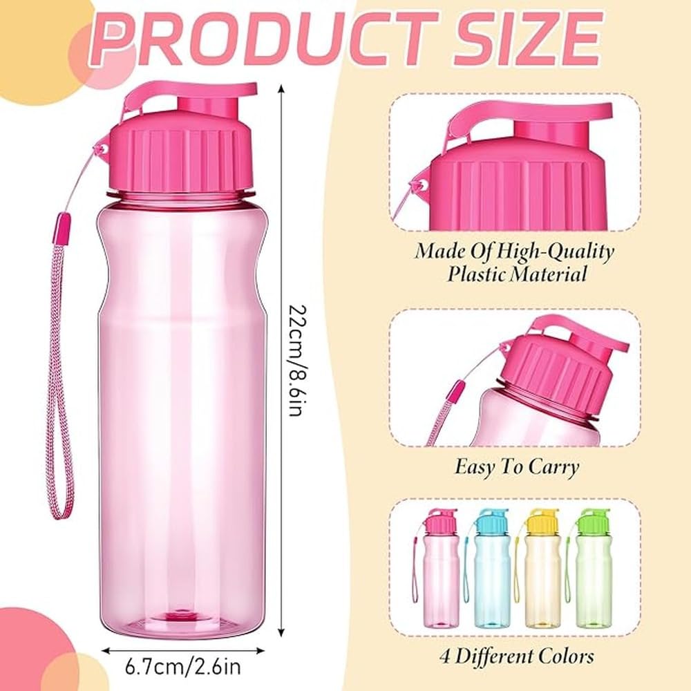 Borraccia sfusa Bottiglie d'acqua per bambini sfusa Grande capacità | pezzi disponibili in più colori Rosso Blu Giallo Verde Bottiglie per bambini 4 Top