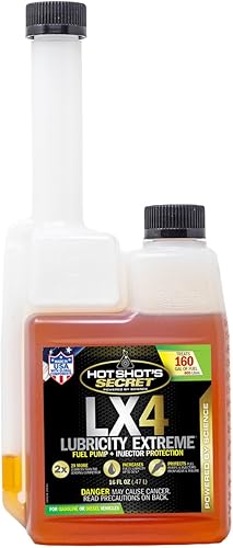 Hot Shot's Secret LX4 Lubricity Extreme  16oz  Protección del sistema de combustible  Lubrica y protege la bomba de combustible y los inyectores