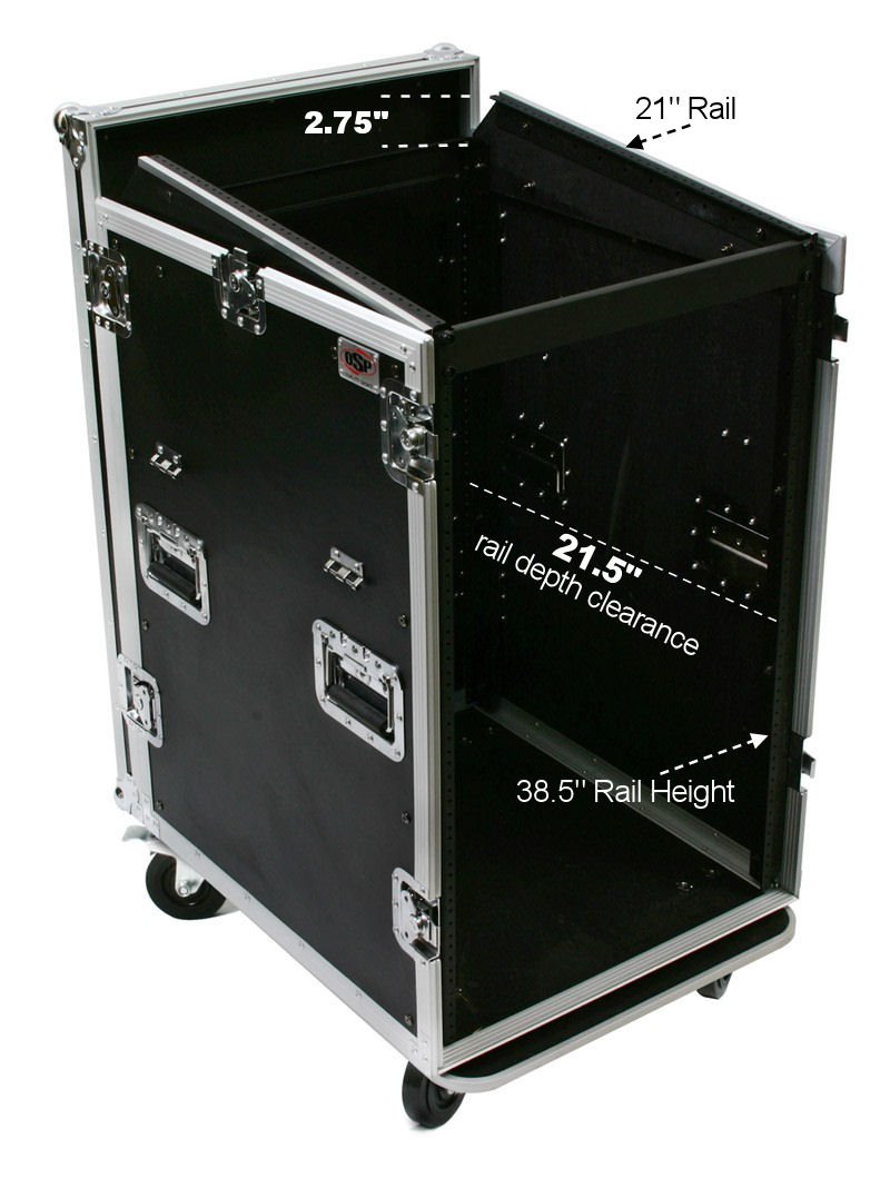 Amazon.com: OSP Cases | ATA Road Case | 20-Space Amplifier Rack