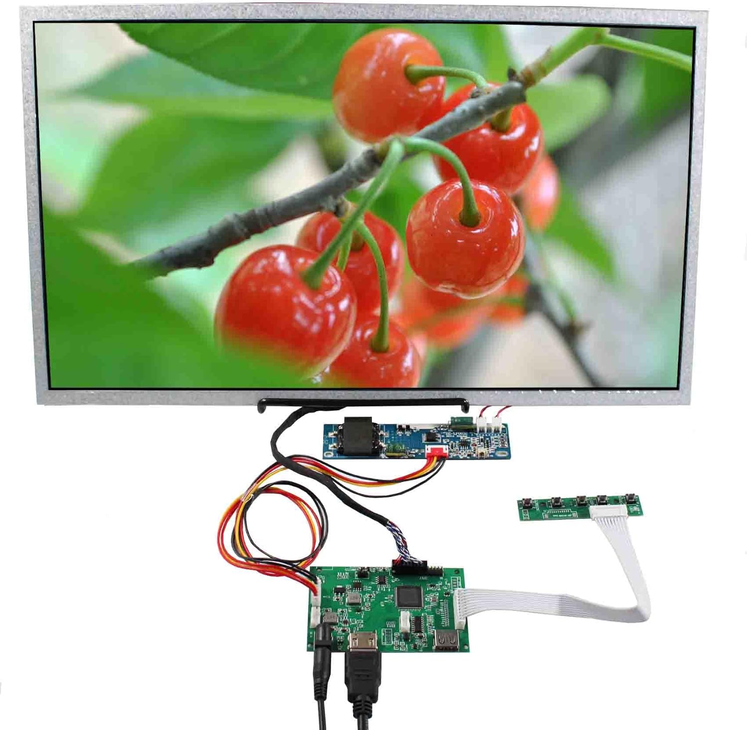 VSDISPLAY 18.5 Inch 1366x768 LCD Screen VS185DF-1000 High Brightness 1000 Nit Display Screen with USB LCD Driver Board