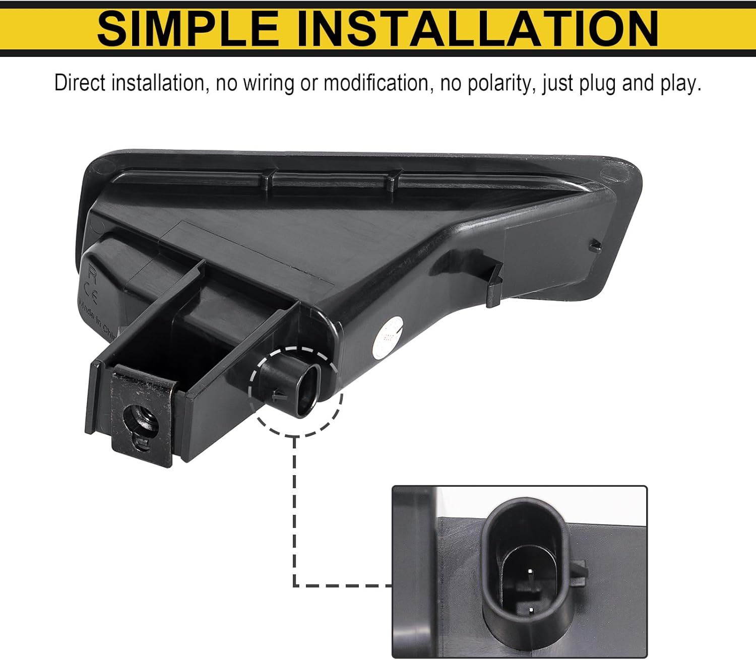 R&F Auto LED License Plate Light White Replacement for 2019-2026 Ram 1500 （Not Classic Models） Pickup Truck Rear Bumper Tag Lamp Assembly Pair Replacement Driver & Passenger Side Set 6000K Smoked