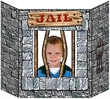 Beistle Cowboy Stone Jail Photo Door Banner, Multicolored
