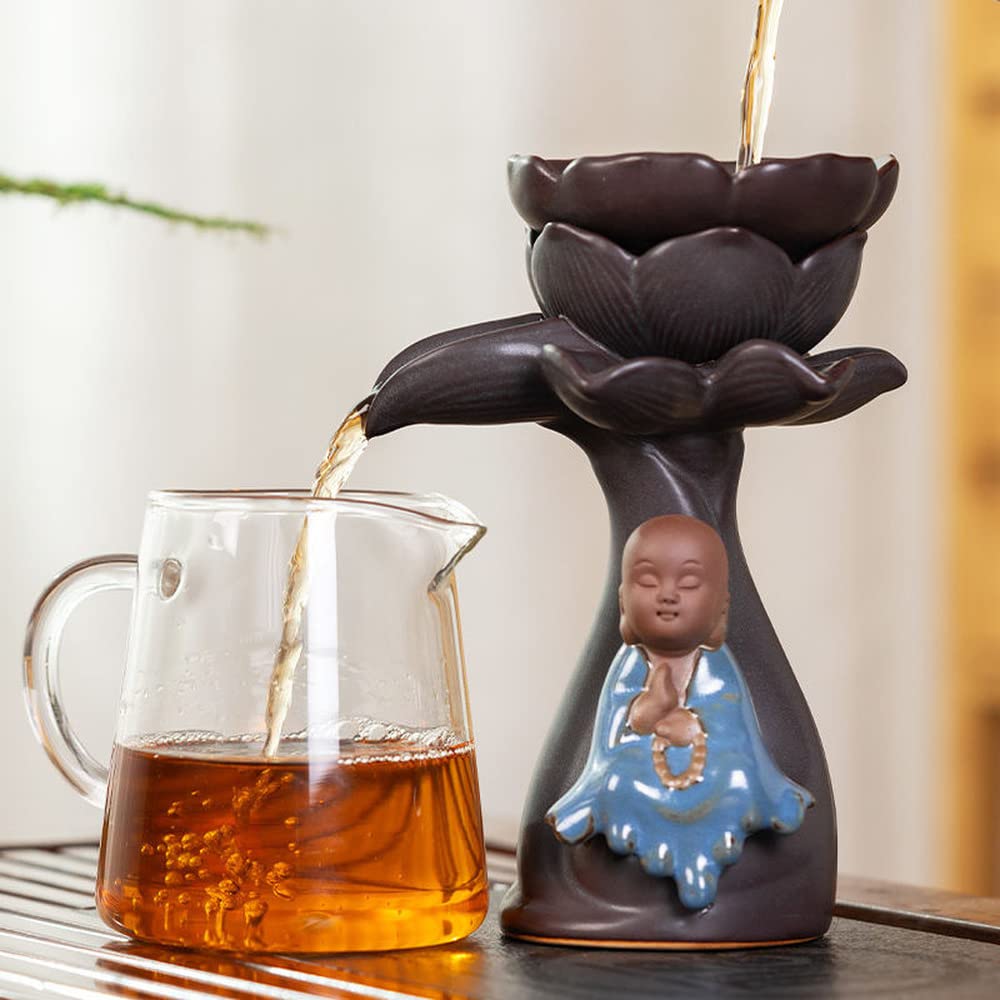 XIALON Infuseur à thé créatif en céramique Motif moine 15 cm