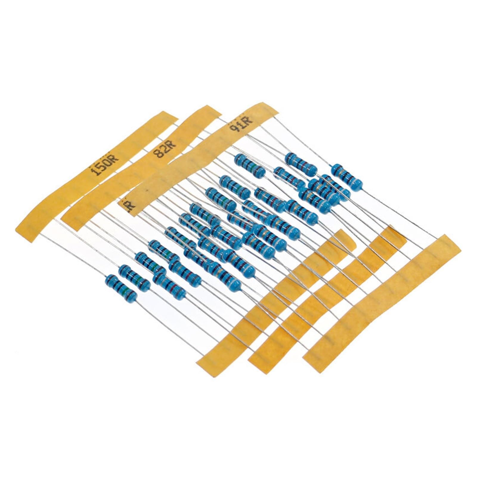 抵抗・ボリューム 1100個 110値 x 10個 1% 0.1オーム - 10M オーム 1/2W 金属膜抵抗キット
