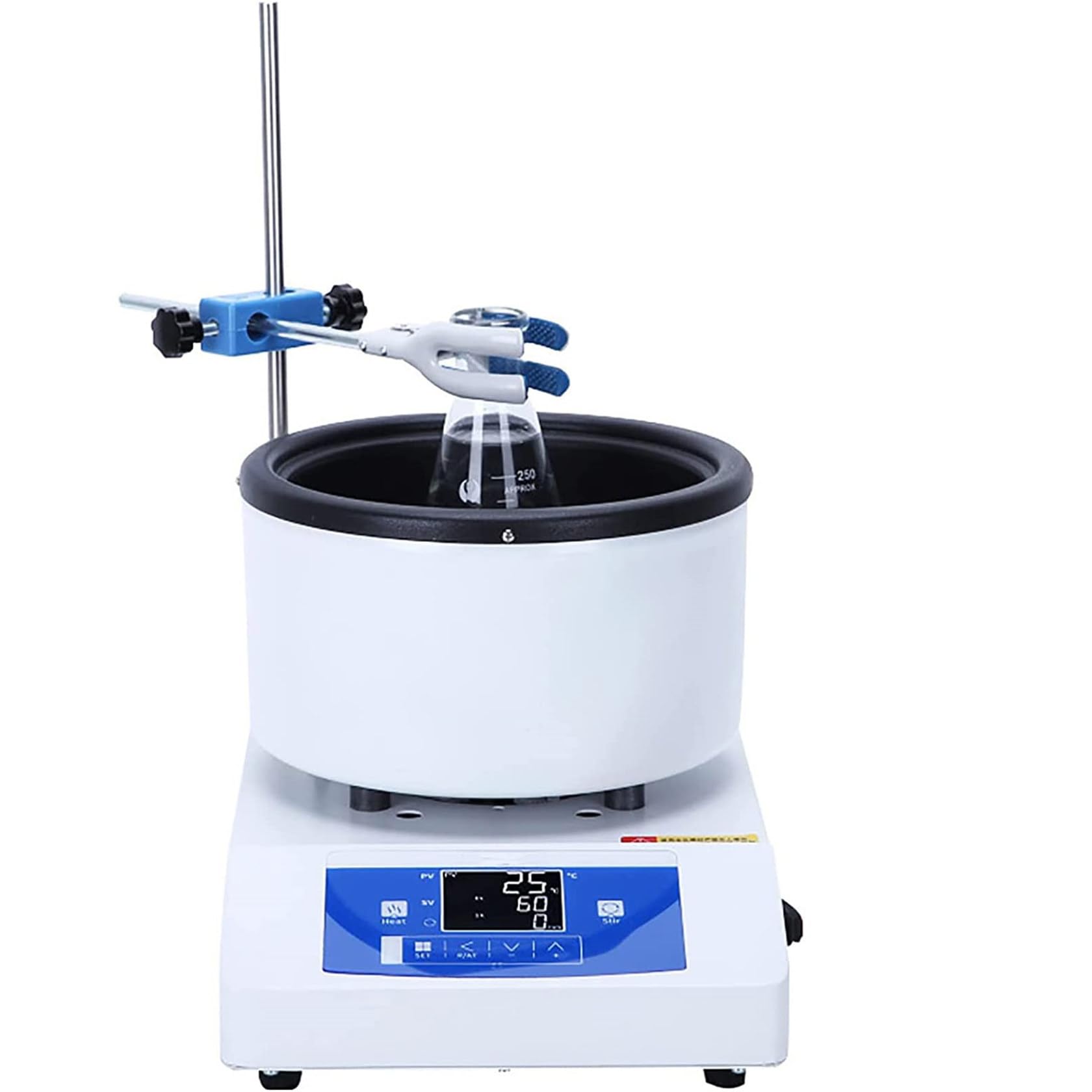 ZUMAHA Agitatore Magnetico con Piastra Riscaldante, Barra Termostatica con Raccolta di Calore 1l/2l/5l, Agitatore Magnetico con Barra Termostatica, Agitatore Magnetico con Piastra Riscaldante,1L