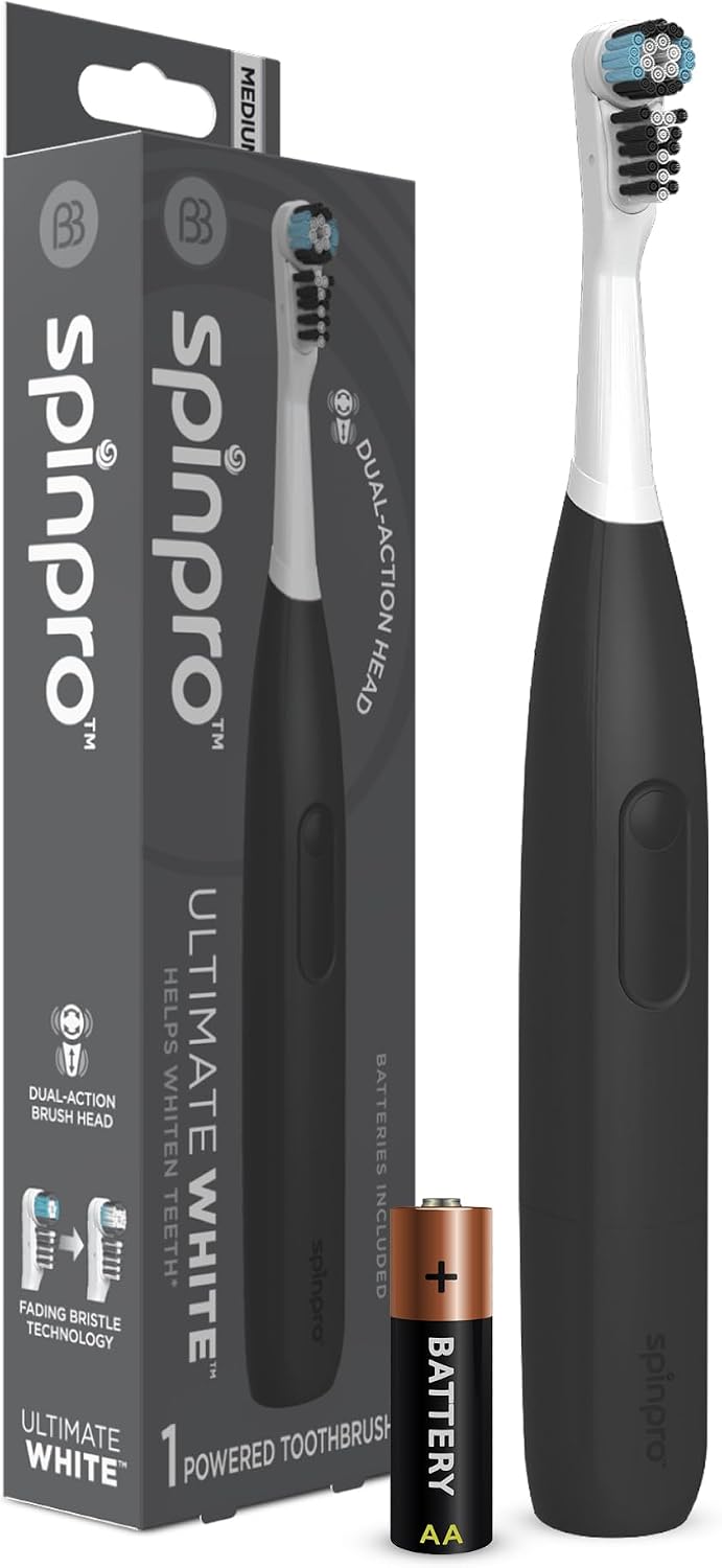 Max Clean Electric Toothbrush for Adults, Dual-Action, Soft