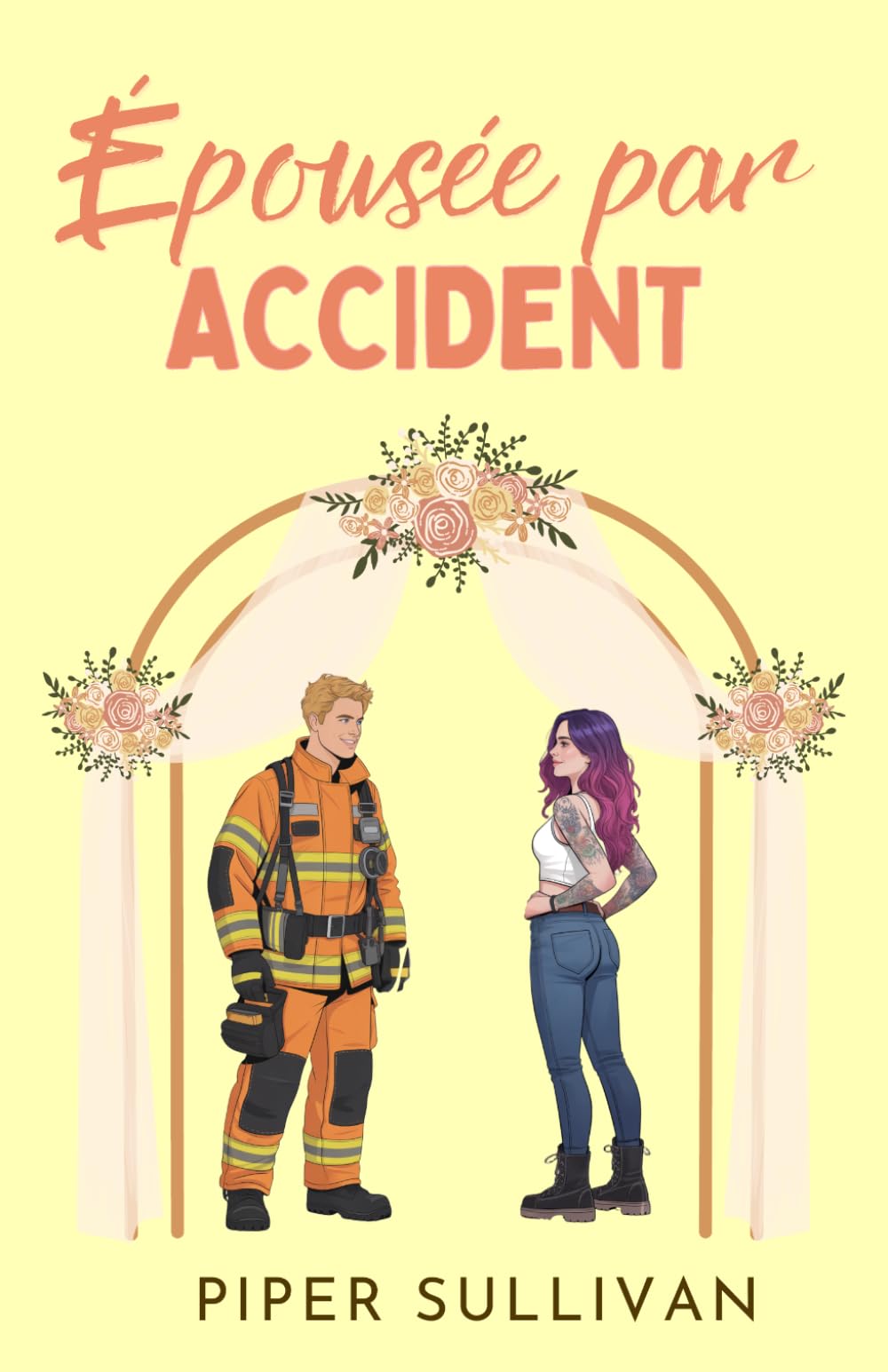 Épousée par Accident: (édition en français) Romance entre colocataires avec un pompier de petite ville (Romances de mariage accidentelles)