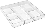 Whitmor 6789-3065 6-Section Clear Drawer Organizer