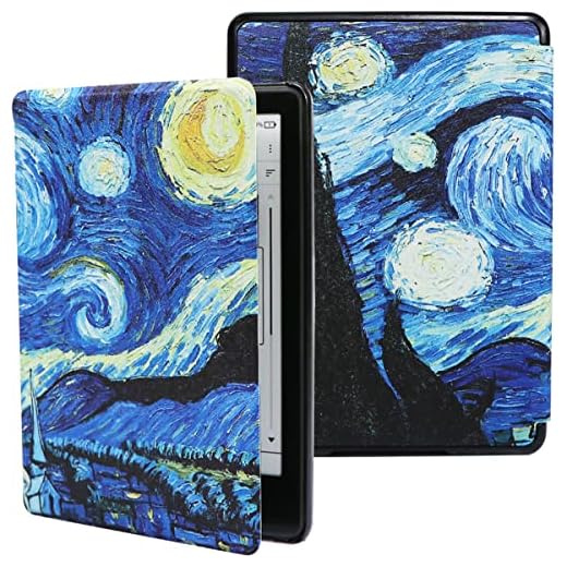 ZhaoCo Funda para Kindle Paperwhite de 6,8 Pulgadas 11.ª Generación 2021 y Kindle Paperwhite Signature Edition E-Reader con Auto-Sueño/Estela - Cuadro