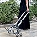 Stair Climbing Cart,Portable Transport Tool,Foldable Small Trailer,Adjustable Handle,Load Capacity 70kg,for Home(Style2)