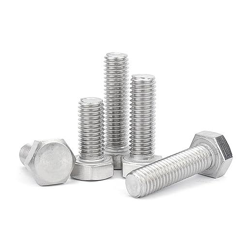 Miniatura 10 de 38-16 × 2" Tornillo de cabeza hexagonal, acero inoxidable 304 18-8, rosca completa, rosca gruesa UNC, ASME B18.2.1, paquete de 10 unidades