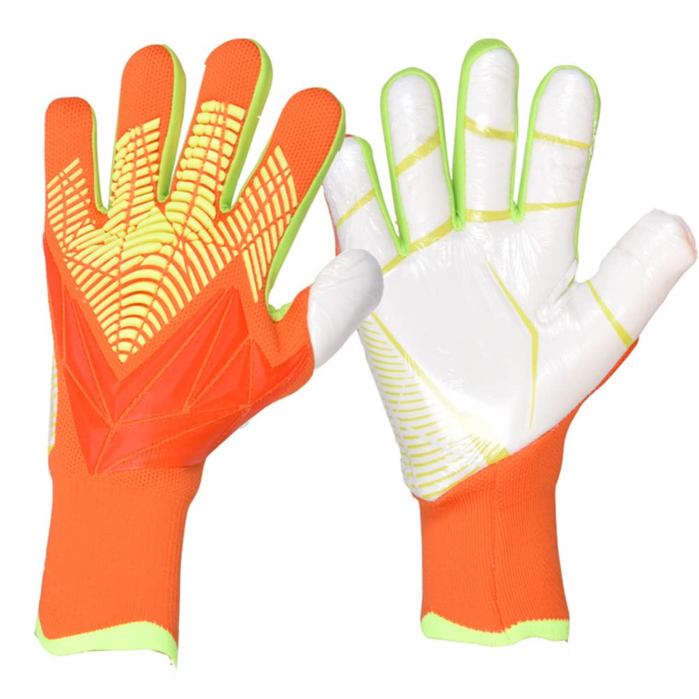 FASECKS Football Goalkeeper Gloves for Boys Kids Children Youth Soccer Goalie Gloves with 3mm Latex Super Grip Palm Goalkeeping Gloves6/7/8/9/10