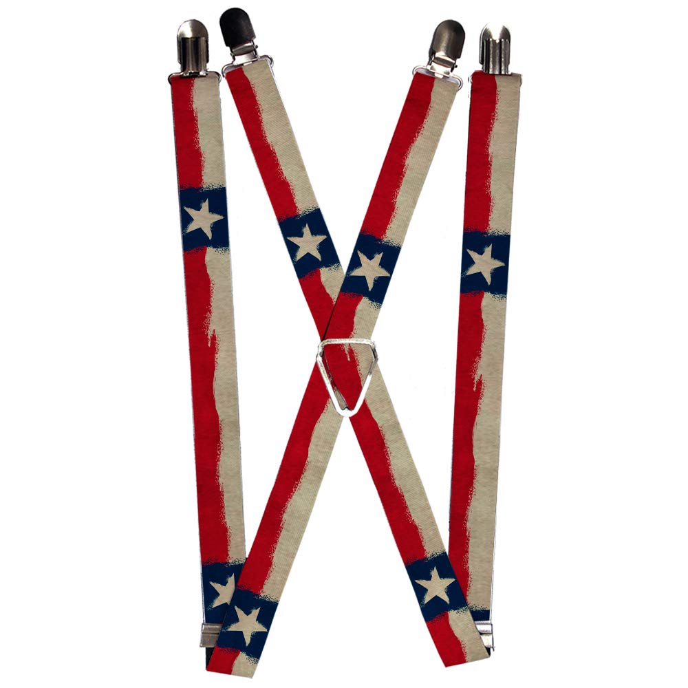 Buckle-Down Men's Suspender-Texas, Multicolor, One Size