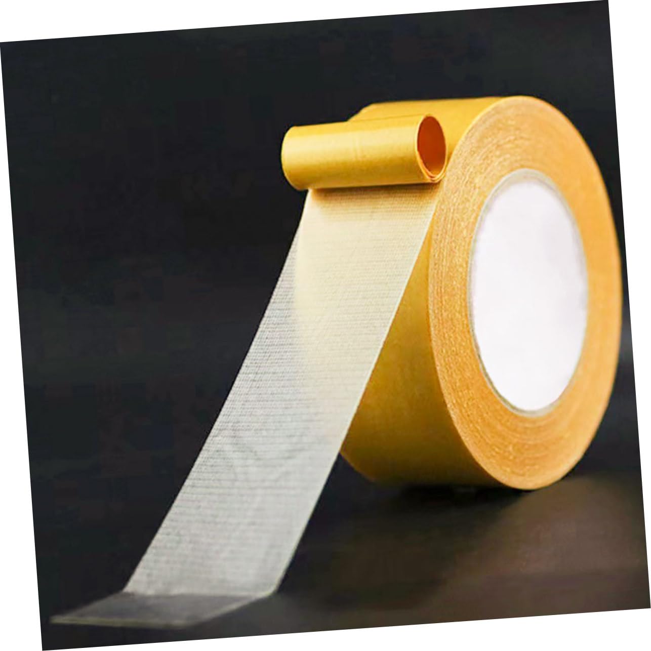 MAGICLULU 4 Rouleaux Ruban adhésif double face à base de tissu bande adhésive ruban à double face ruban adhésif double face pour tapis ruban à deux côtés Ruban translucide en maille