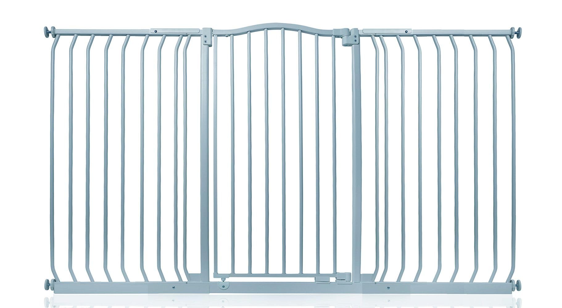 Safetots Extra Tall Curved Top Safety Gate, 116cm - 125cm, Matt Black, Extra Tall 100cm in Height, Pressure Fit Stair Gate, Baby Gate for Doors Hallways and Spaces, Safety Barrier, Easy Installation — view 75