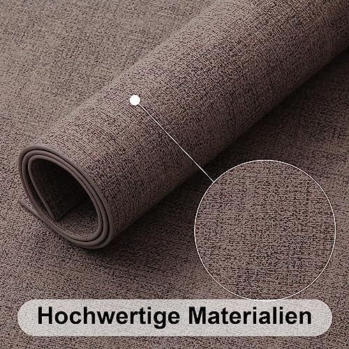 Set de table imperméable en cuir PVC Homaxy lot de 6 pièces pour table à manger de restaurant - 5