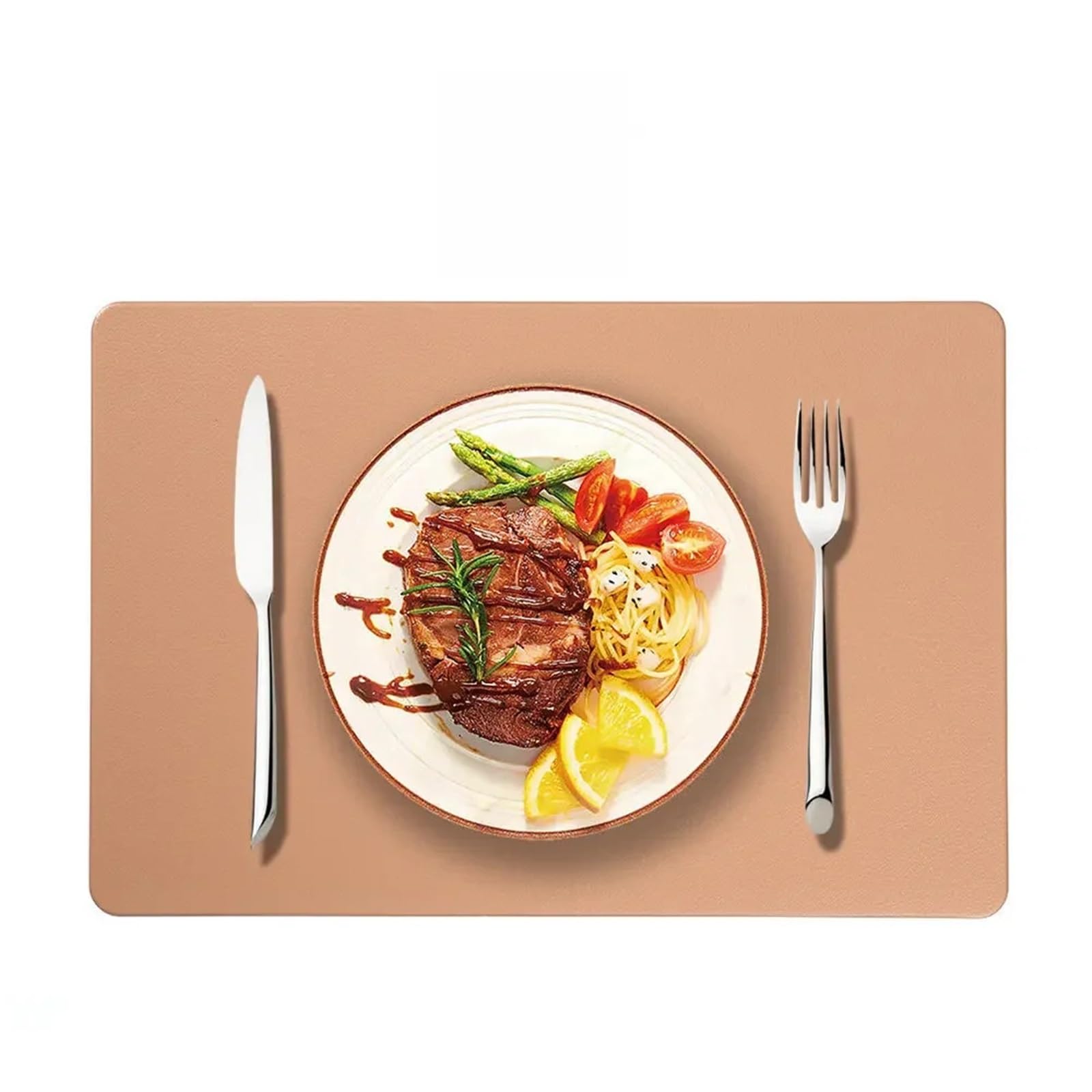 Solid Color Placemats 6pc PU Solid Color Place Mats 30x45cm