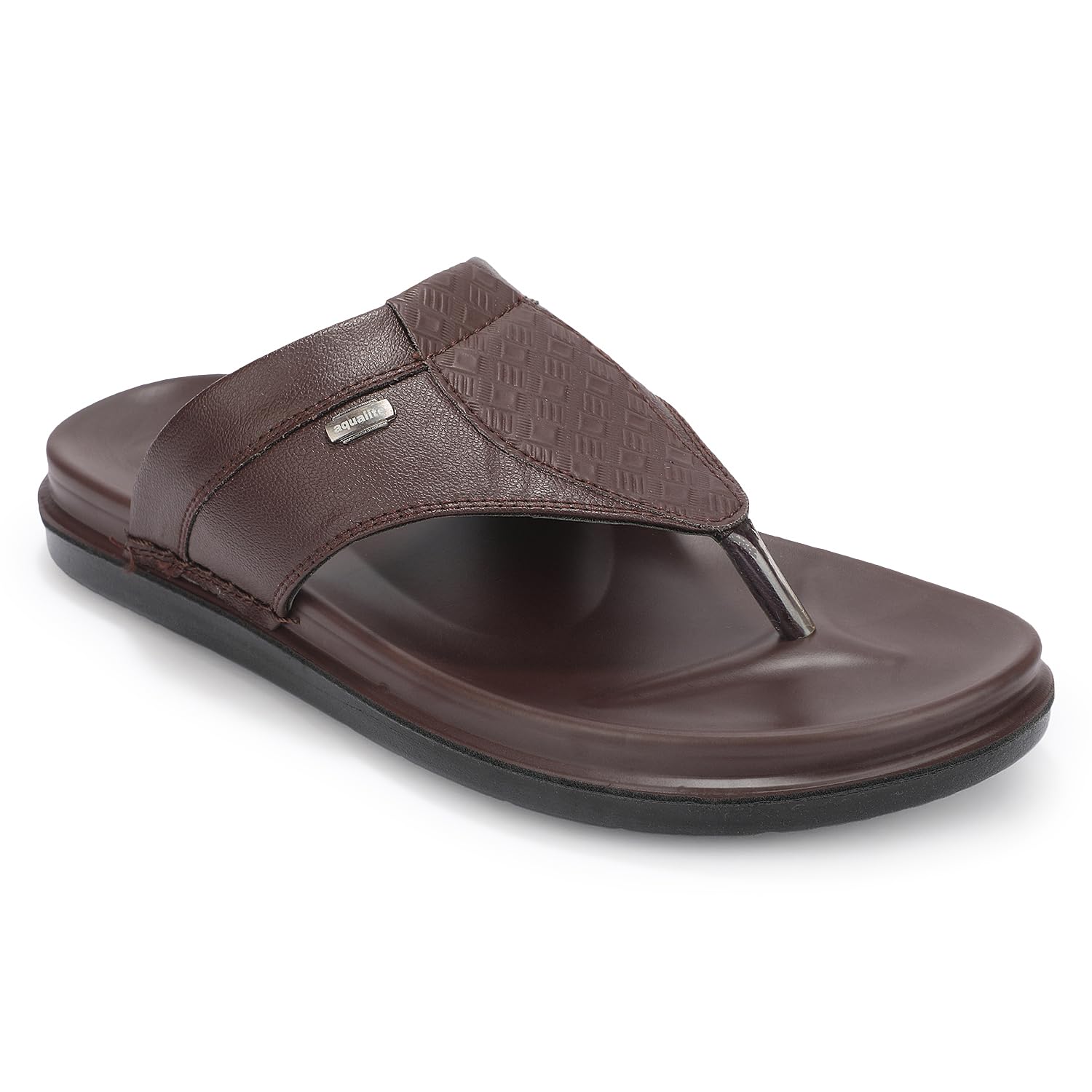 aqualite Men's Casual Sandals | PVC Rexine Upper & PU Sole | Lightweight Comfortable Anti-Slip Sandals for Men, Daily Wear, Walking, Travel, Office & Outdoor Footwear-picture-30
