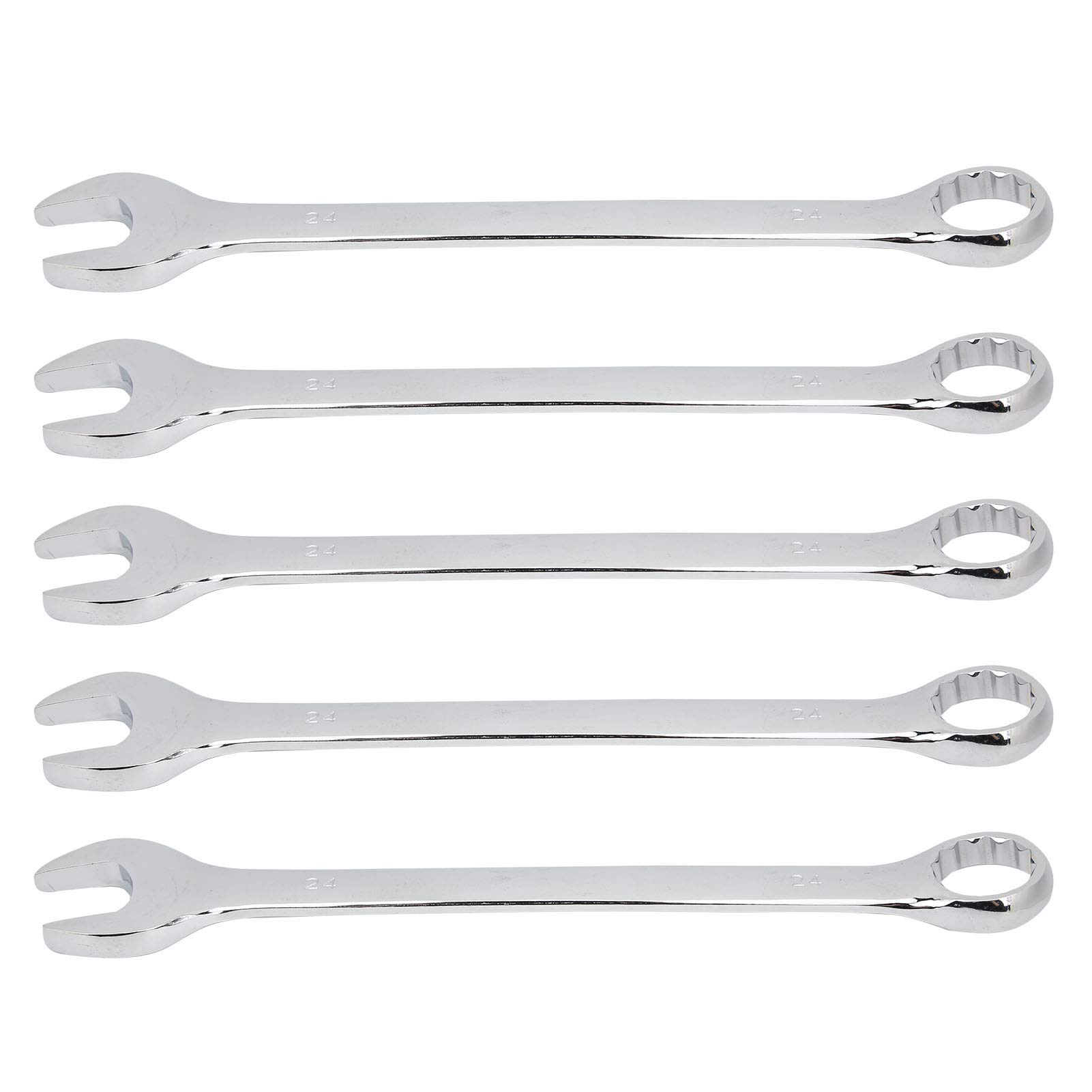 Respicefinem 5Pcs Dual Purpose Ratchet Wrench Open End Pentalobe Spanner Hand Tools Sets Made Of Chrome Vanadium Steel With 24mm Size Standard Arc Opening Streamline Thickness