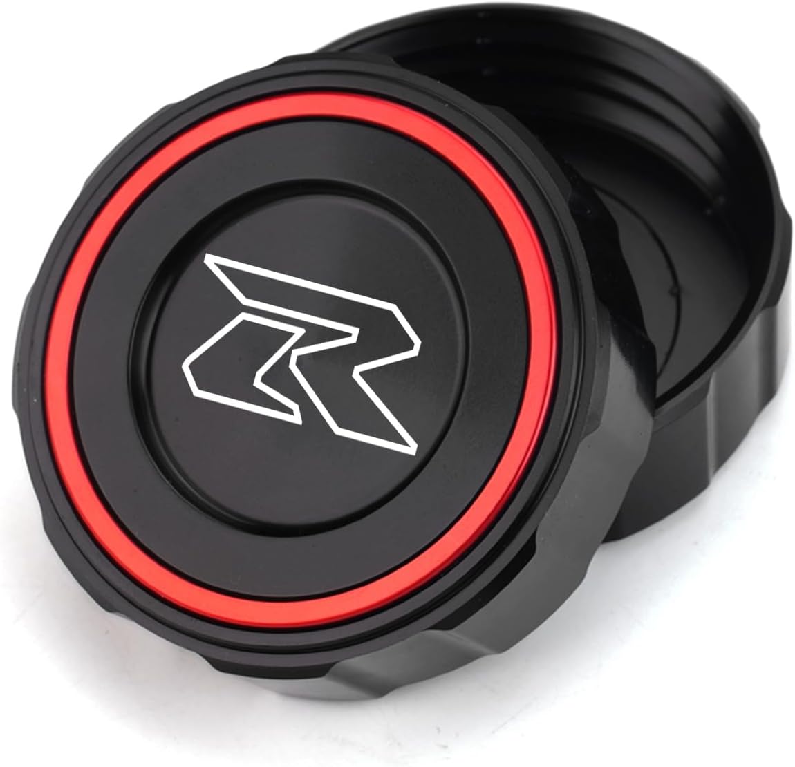 Compatible with Suzuki GSXR 600 750 1000 gsxr600 gsxr750 gsxr1000 GSX-R750 Aluminum Motorcycle Accessories Front Brake Fluid Reservoir Cover Sock Oil Filler Cap (Red)