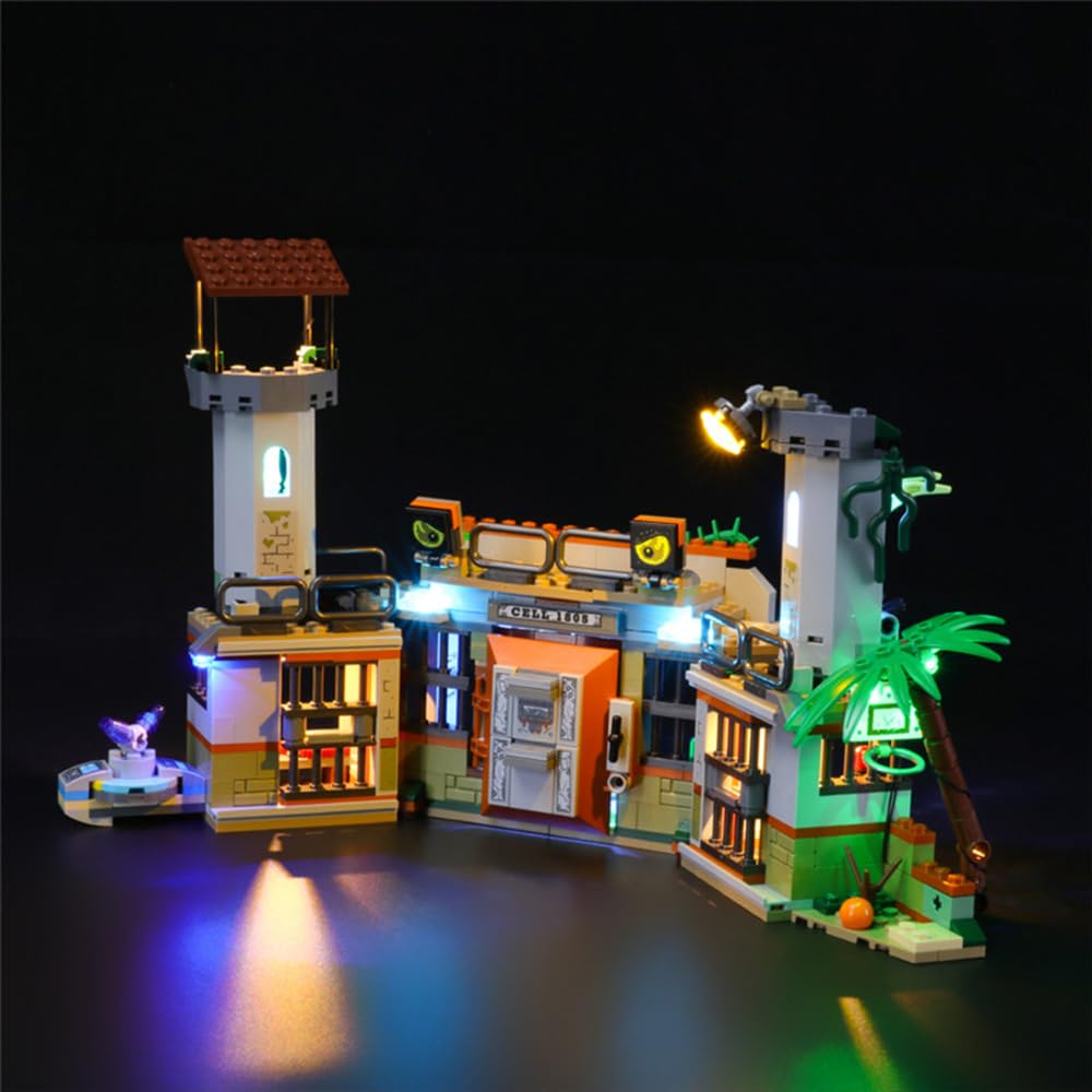 GEAMENT LED Light Kit Compatible with LEGO Newbury Abandoned Prison Hidden Side 70435 (Building Set Not Included)
