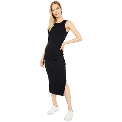 Michael Stars Wren Ultra Rib Midi Dress w/Slit Women