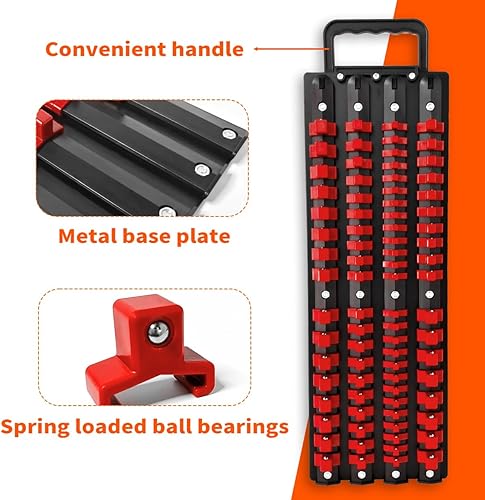 Miniatura 3 de Kekadmai Bandeja organizadora de enchufes portátil con asa, kit de soporte de enchufe resistente con clips extraíbles de 14 pulgadas, 38 pulgadas,