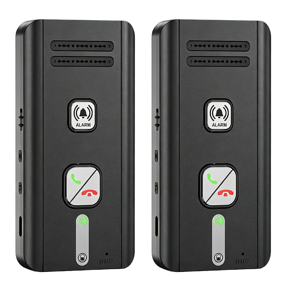 Interfono Casa Vocale Bidirezionale, 500M Citofono Wireless con Luce Indicatore e Lunga Durata, Lungo Raggio Interfono Senza Fili per Bambini, Anziani, Casa