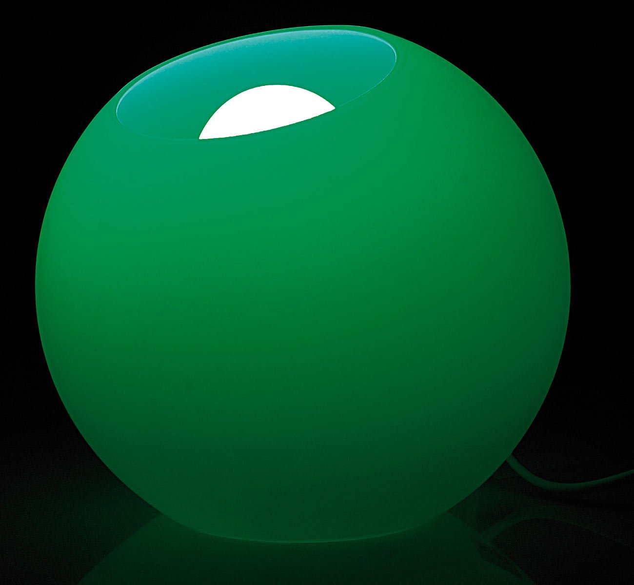 Lunartec Lampa LED kula z satynowego szkła z pilotem 19 cm 5 W