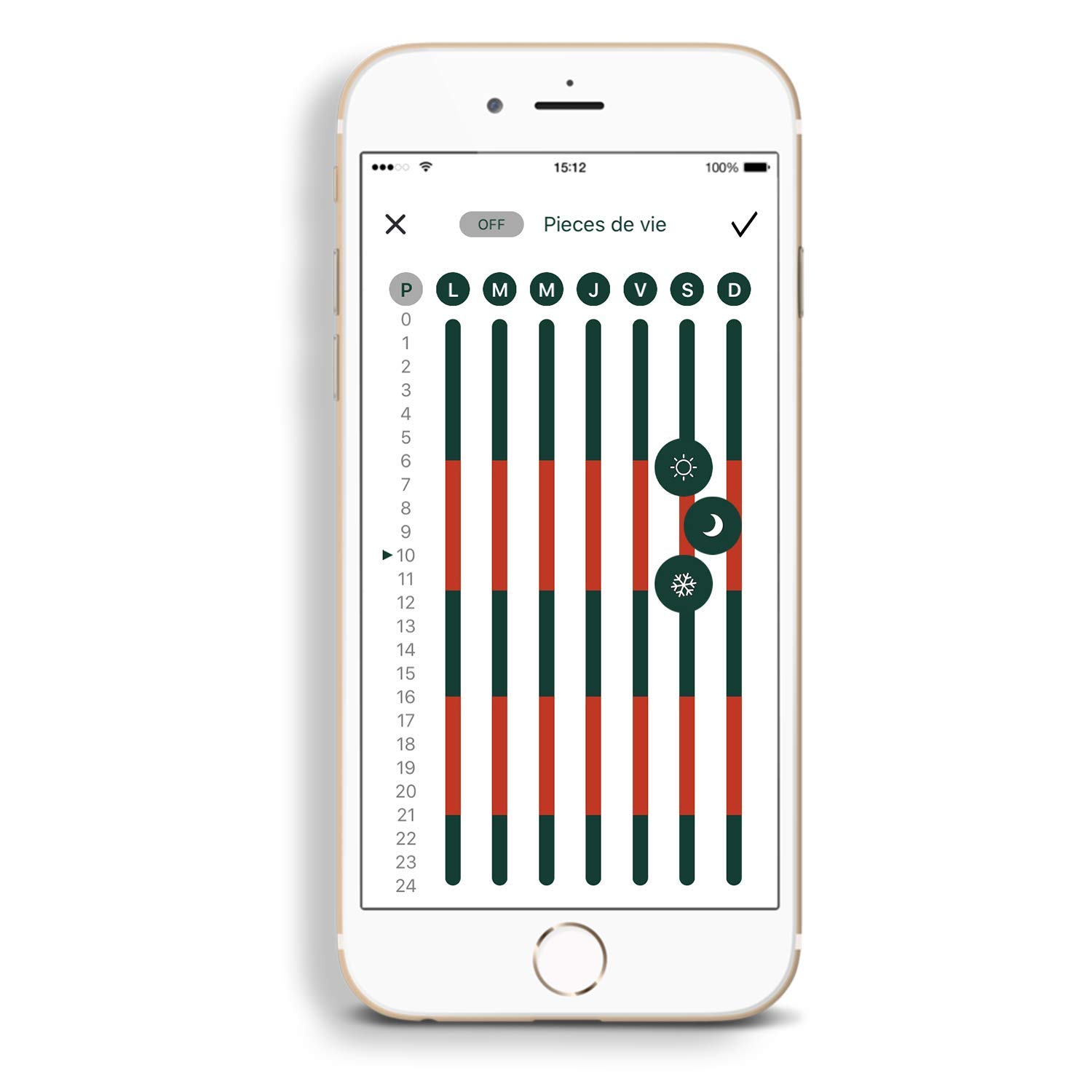 HEATZY - Objet Connecté - Programmateur/Thermostat Connecté et Intelligent Filaire - Pour choisir à distance le mode de chauffe de vos radiateurs