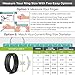 Rinfit Silicone Rings for Women 6mm Wide, 2mm Thick - Rubber Wedding Bands Women - 4Love Collection Patented Design - Pack AJ, Size 8