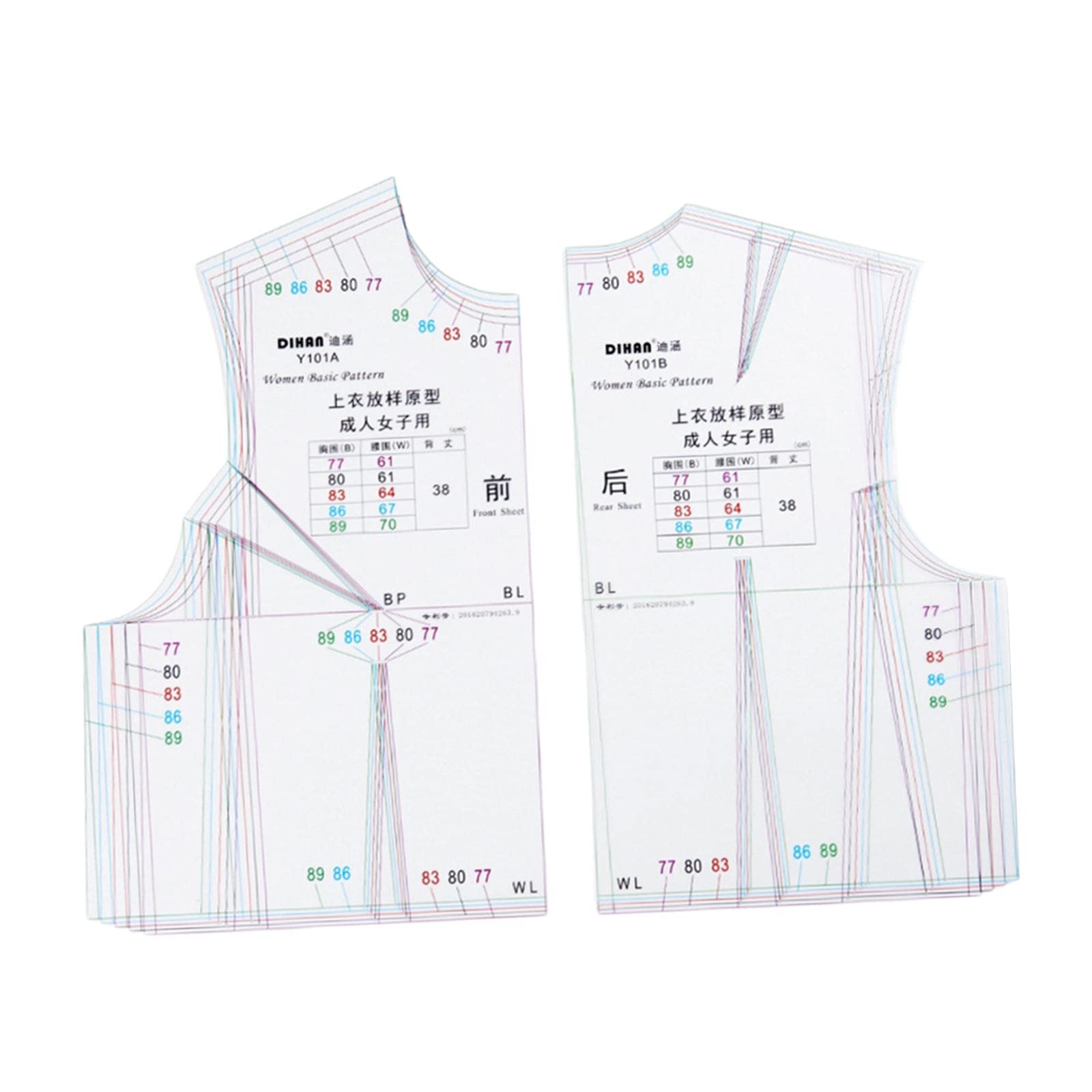 Règle de design de mode 1:1 pour blouse femmes Sharplace