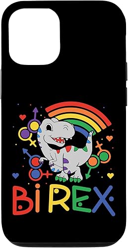 iPhone 13 Pro Bi Rex - Funda de orgullo bisexual de dinosaurio Dino T Rex