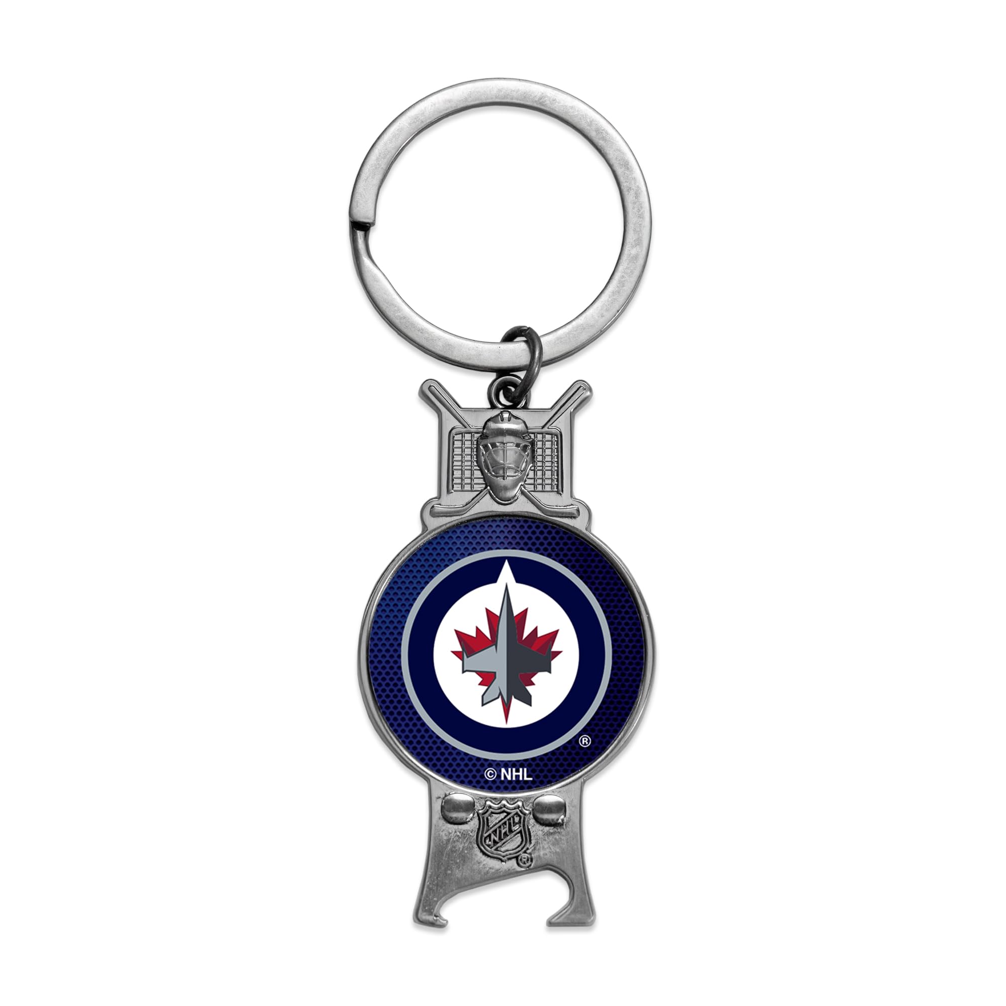Rico Industries NHL Hockey Winnipeg Jets Sculpted Bottle Opener Keychain -Great Gift Item