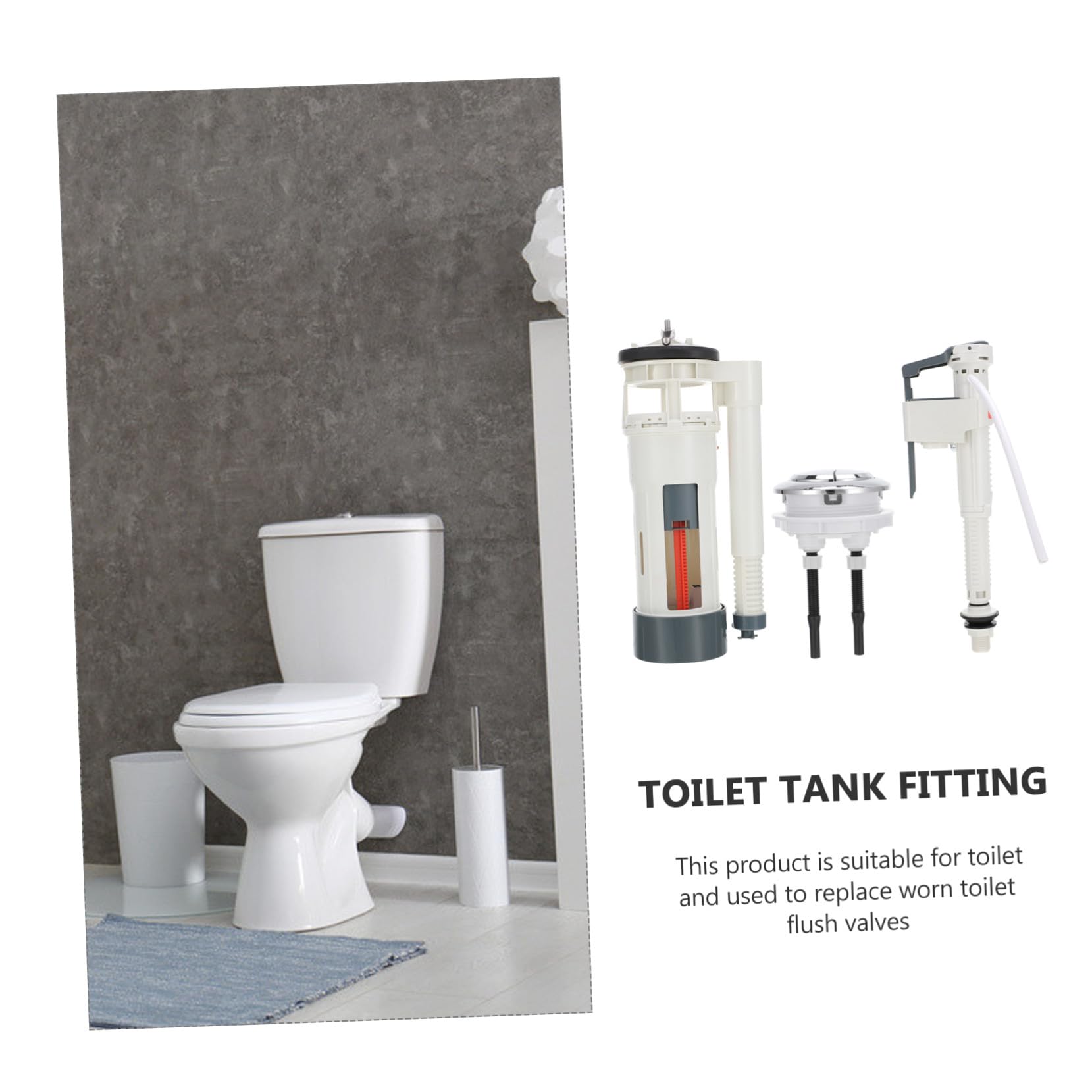Toddmomy Wc Toilettenspülventil Satz Hochdruckventil Mit Starker Dichtung Füllventil Verstellbar Langlebig Für Badezimmertoilette