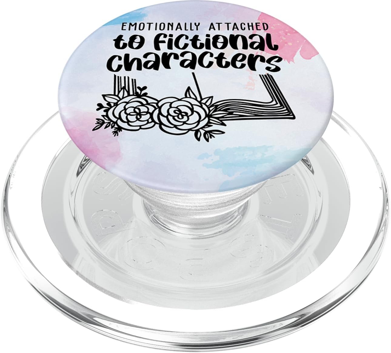 Emotionally Attached Fictional Characters Book Lover Bookish PopSockets MagSafe PopGrip for iPhone