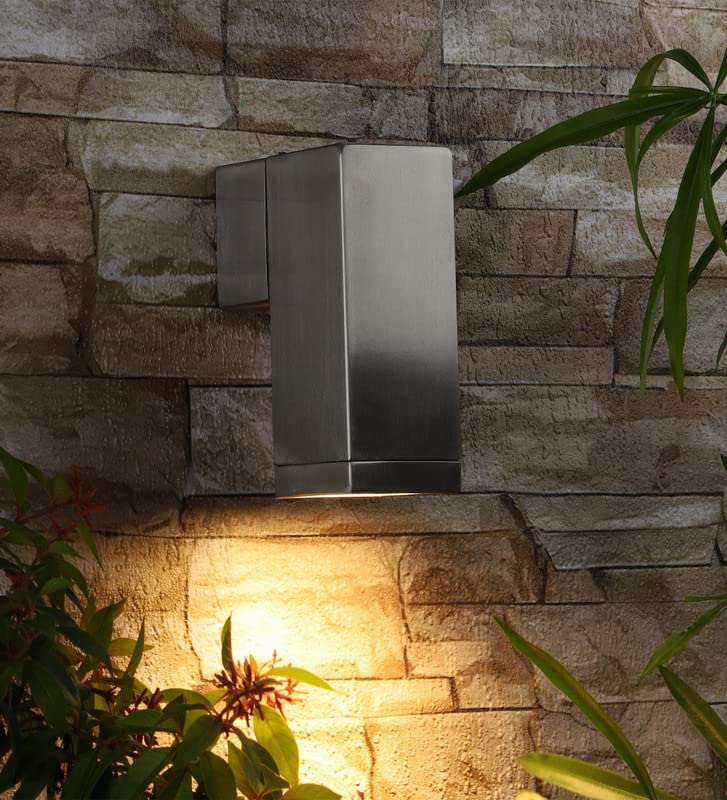 Image of ELIANTE Silver Metal Wall Light AV003-1-SQ-SSV | 3 Years Warranty | Free - LED LAMP